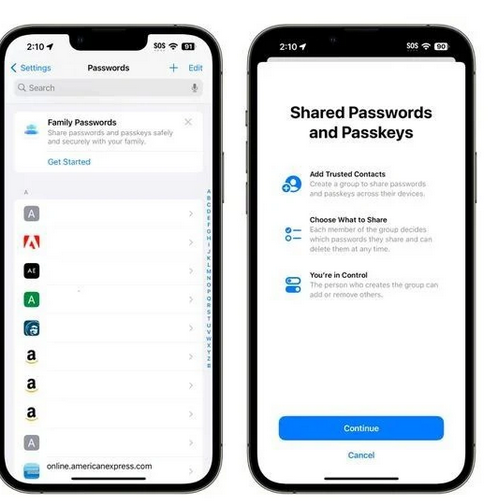 苹果维修网点分享iOS17如何通过iCloud钥匙串向好友分享密码
