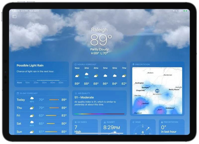 苹果手机维修分享iOS 16 天气应用有哪些新变化 
